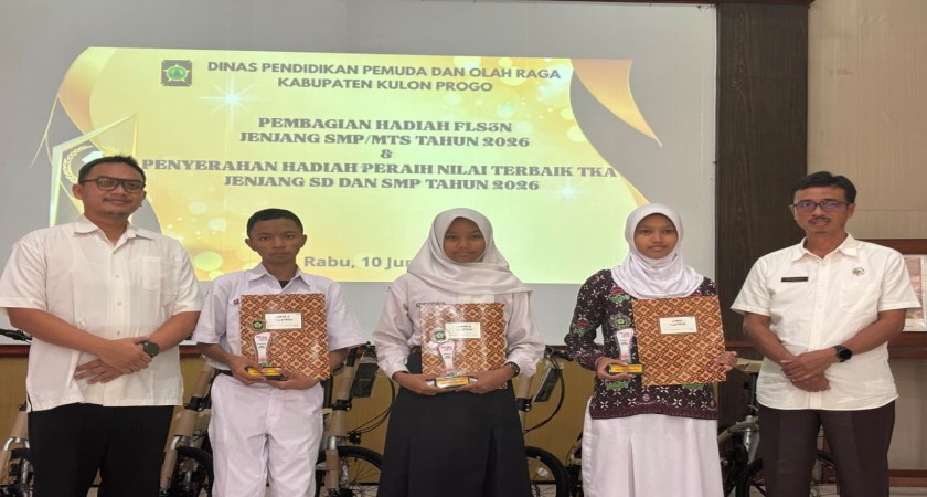 SISWI SMPN 2 KOKAP TERIMA PENGHARGAAN JUARA 2 ILUSTRASI FLS3N 2026 TINGKAT KABUPATEN KULON PROGO